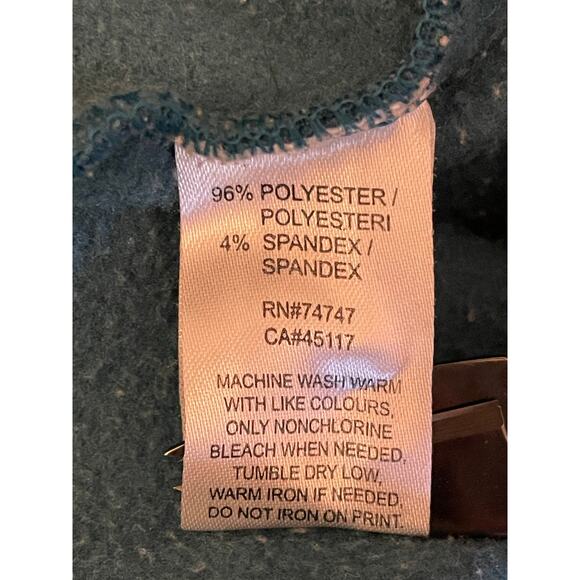 Ascend Teal Pro-Knit Funnel Cowl Neck Winter Sweatshirt Large - Picture 6 of 9